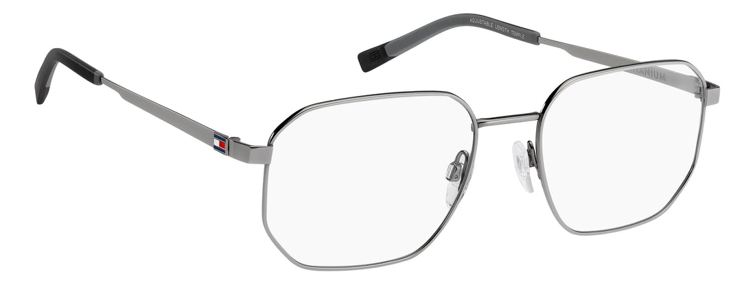 Prescription glasses tommy hilfiger th 2387 6lb plateado rectangular masculino size 54mm - Detailed view