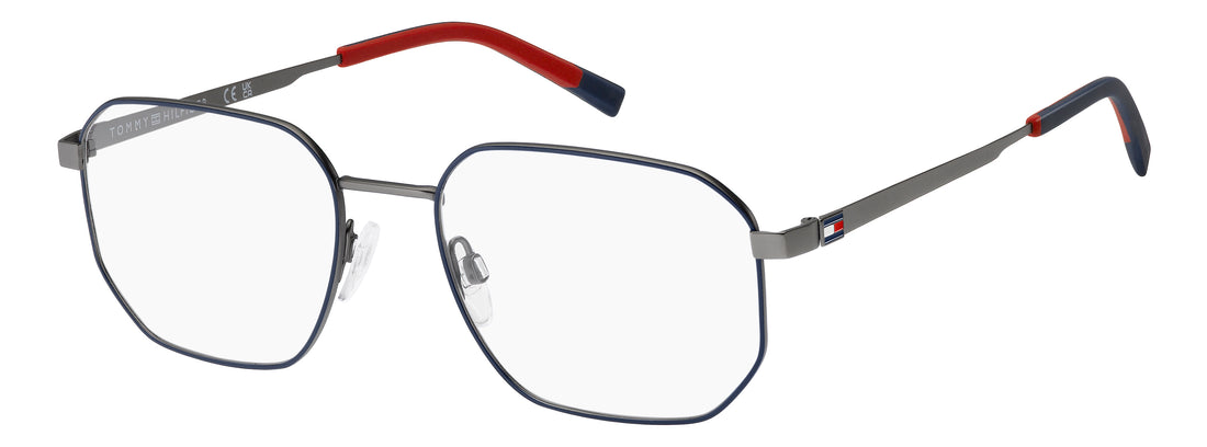 Prescription glasses tommy hilfiger th 2387 ku0 azul rectangular masculino size 54mm - Main view