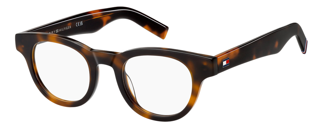 Prescription glasses tommy hilfiger thmrhilfiger/01 05l havana rectangular masculino size 45mm - Main view