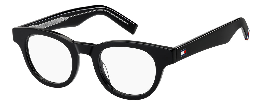 Prescription glasses tommy hilfiger thmrhilfiger/01 807 negro rectangular masculino size 45mm - Main view