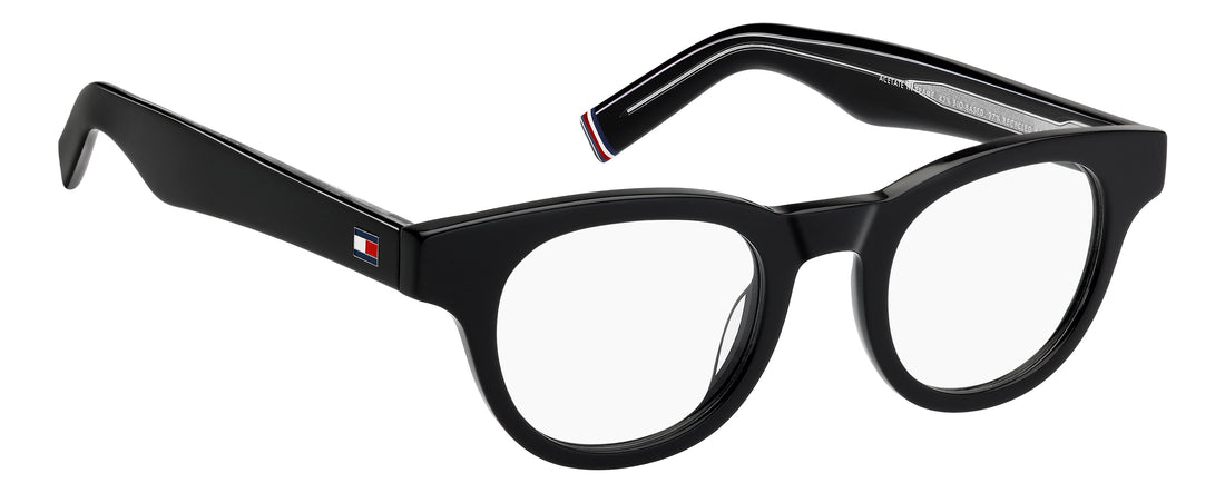 Prescription glasses tommy hilfiger thmrhilfiger/01 807 negro rectangular masculino size 45mm - Detailed view
