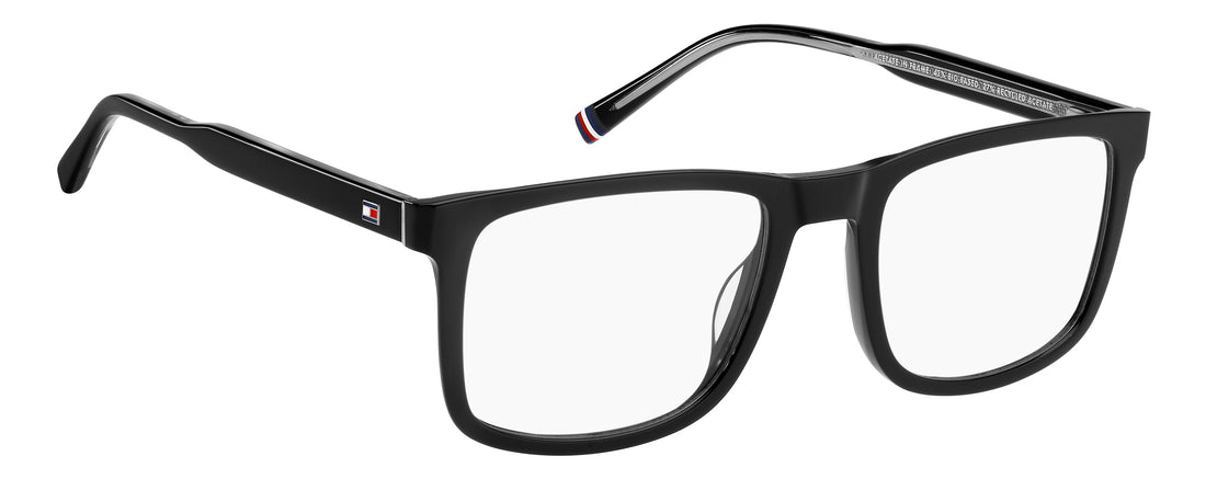 Prescription glasses tommy hilfiger th 2393 807 negro rectangular masculino size 53mm - Detailed view
