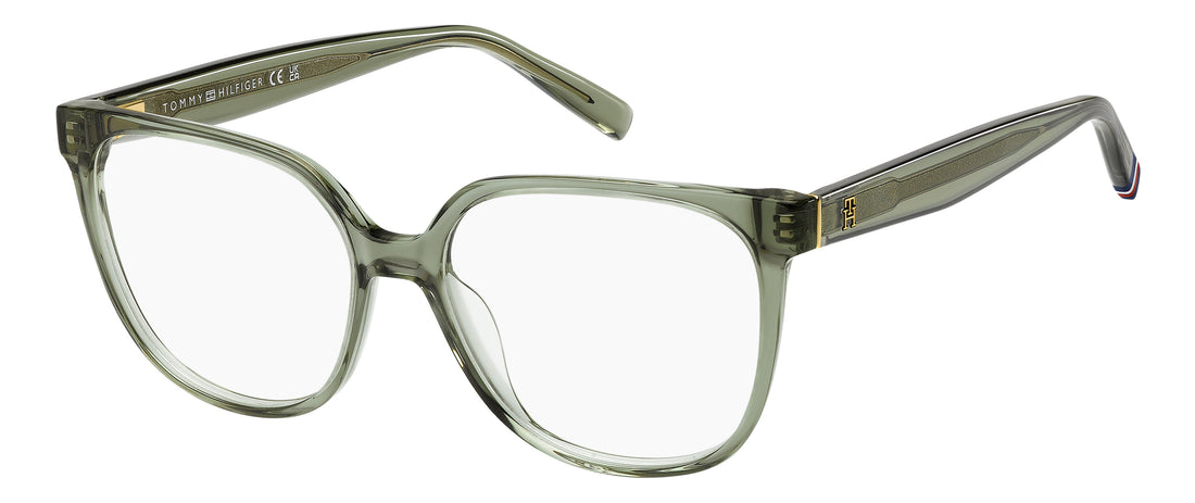 Prescription glasses tommy hilfiger th 2400 1ed verde rectangular femenino size 54mm - Main view