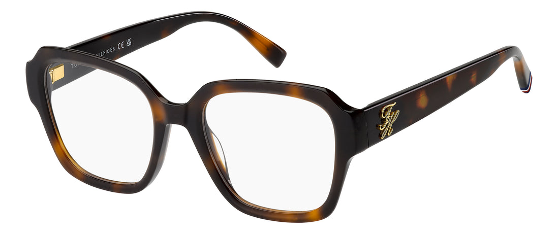 Okulary korekcyjne tommy hilfiger th 2406 05l havana square femenino rozmiar 51mm - Widok główny