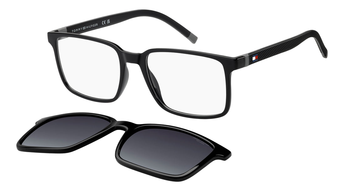 Solglasögon tommy hilfiger th 2377/c 807 wj negro rectangular masculino storlek 54mm - Huvudvy