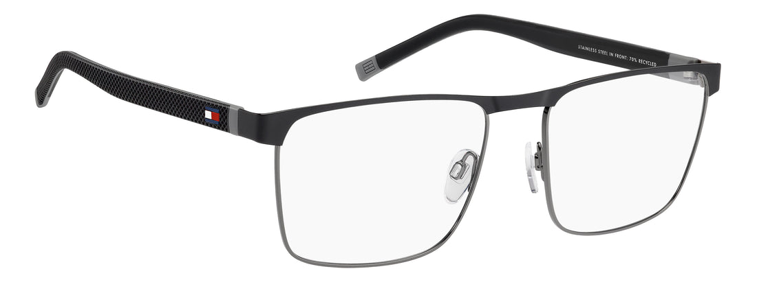 Okulary korekcyjne tommy hilfiger th 2378 ti7 negro rectangular masculino rozmiar 58mm - Widok szczegółowy