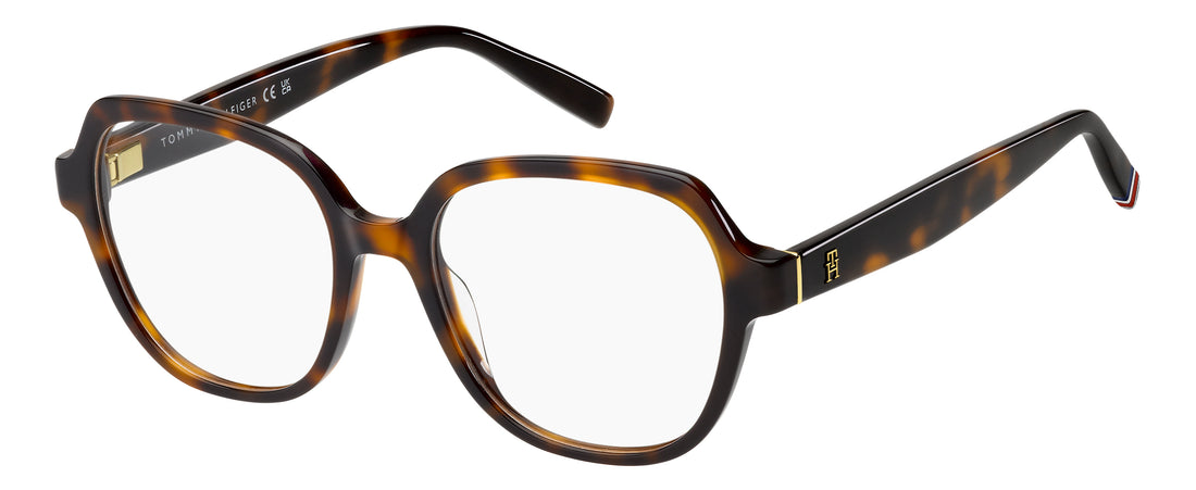 Okulary korekcyjne tommy hilfiger th 2401 05l havana square femenino rozmiar 51mm - Widok główny