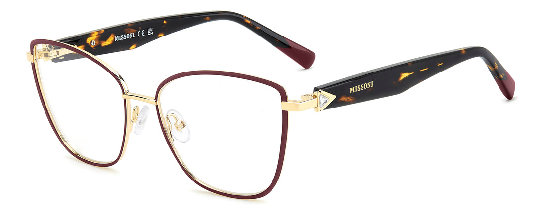 Occhiali da vista missoni mis 0304 noa dorado rectangular femenino taglia 56mm - Vista principale
