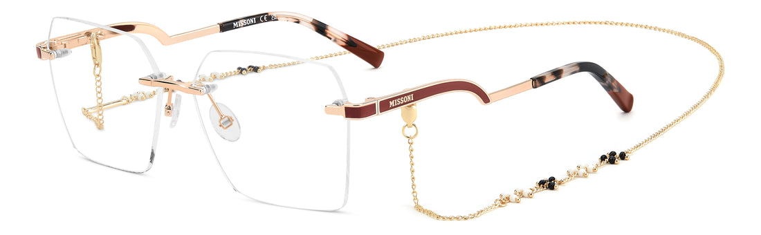 Occhiali da vista missoni mis 0303 ddb dorado square femenino taglia 56mm - Vista principale