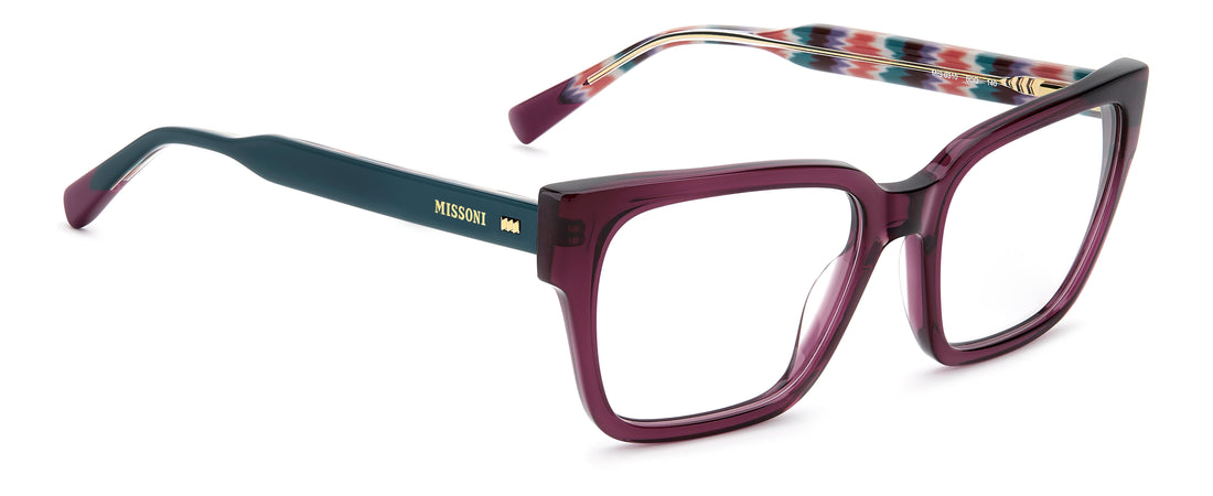 Occhiali da vista missoni mis 0310 8cq rojo rectangular femenino taglia 53mm - Vista dettagliata