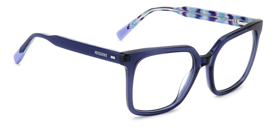 Occhiali da vista missoni mis 0311 pjp azul rectangular femenino taglia 53mm - Vista dettagliata