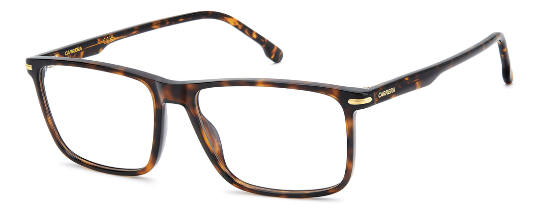 Briller carrera 396 086 havana rectangular masculino størrelse 57mm - Hovedvisning