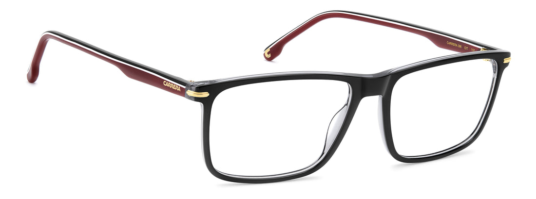 Briller carrera 396 oit negro rectangular masculino størrelse 57mm - Detaljeret visning