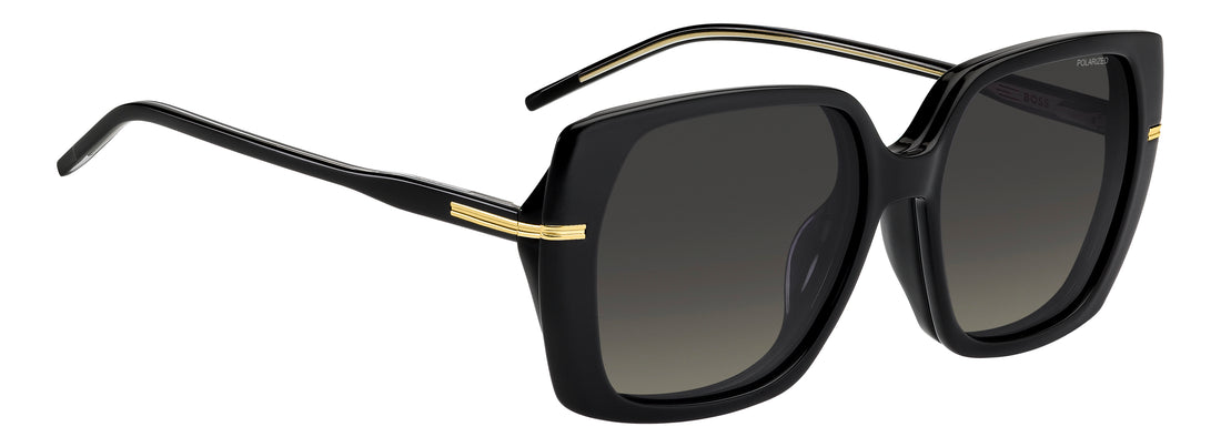 Solglasögon hugo boss boss 2020/g/c 807 lb negro square femenino storlek 55mm - Detaljvy