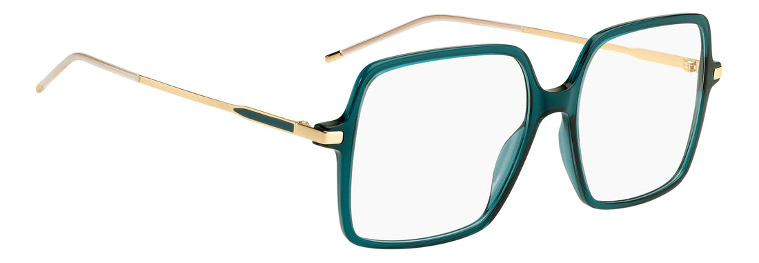 Briller hugo boss boss 2023 5f6 verde square femenino størrelse 55mm - Detaljeret visning