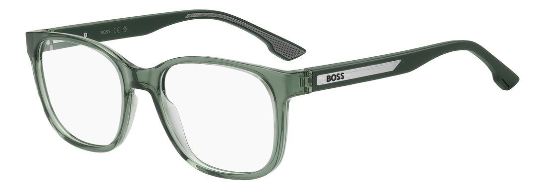 Briller hugo boss boss 1990 1ed verde rectangular masculino størrelse 55mm - Hovedvisning