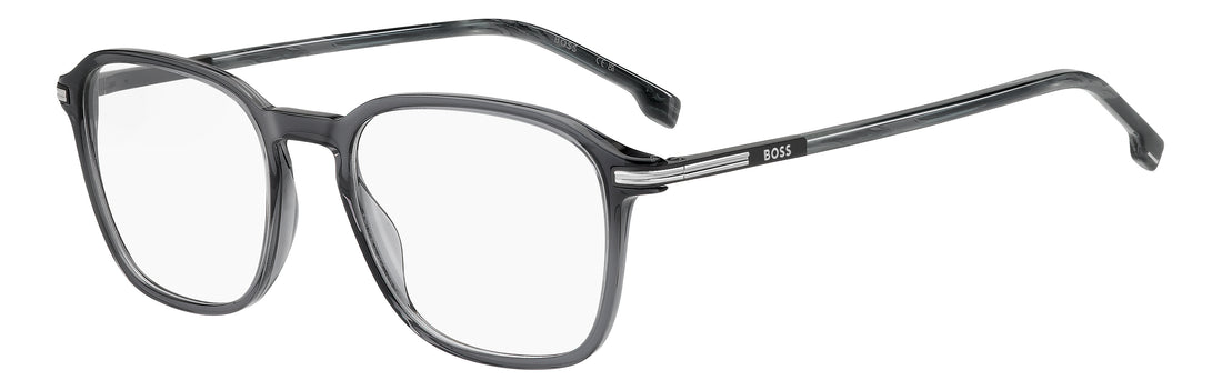 Briller hugo boss boss 2010 kb7 gris rectangular masculino størrelse 53mm - Hovedvisning