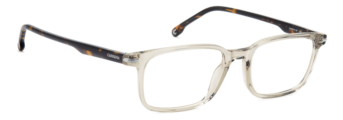 Briller carrera 397 xnz beige rectangular masculino størrelse 53mm - Detaljeret visning