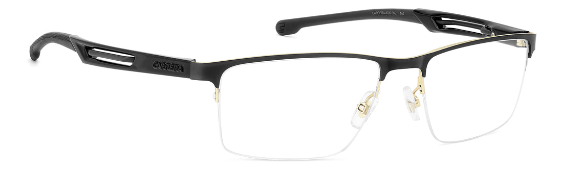 Briller carrera 8939 0nz dorado rectangular masculino størrelse 57mm - Detaljeret visning