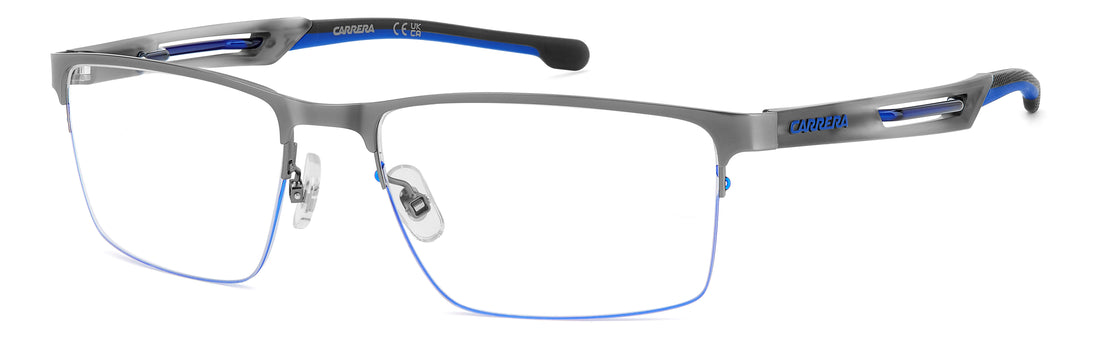 Briller carrera 8939 v6d plateado rectangular masculino størrelse 57mm - Hovedvisning