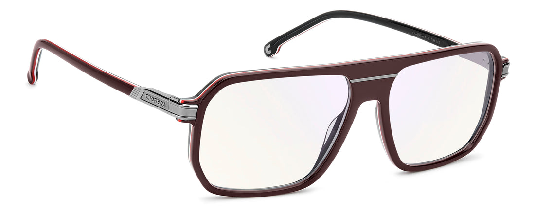 Briller carrera 1148 1lh 13 burdeos rectangular masculino størrelse 60mm - Detaljeret visning
