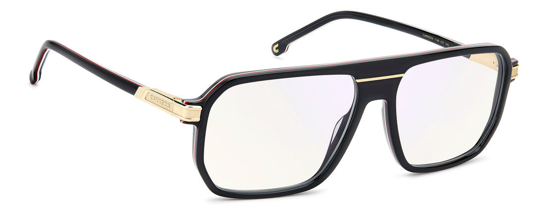 Briller carrera 1148 oit 13 negro rectangular masculino størrelse 60mm - Detaljeret visning