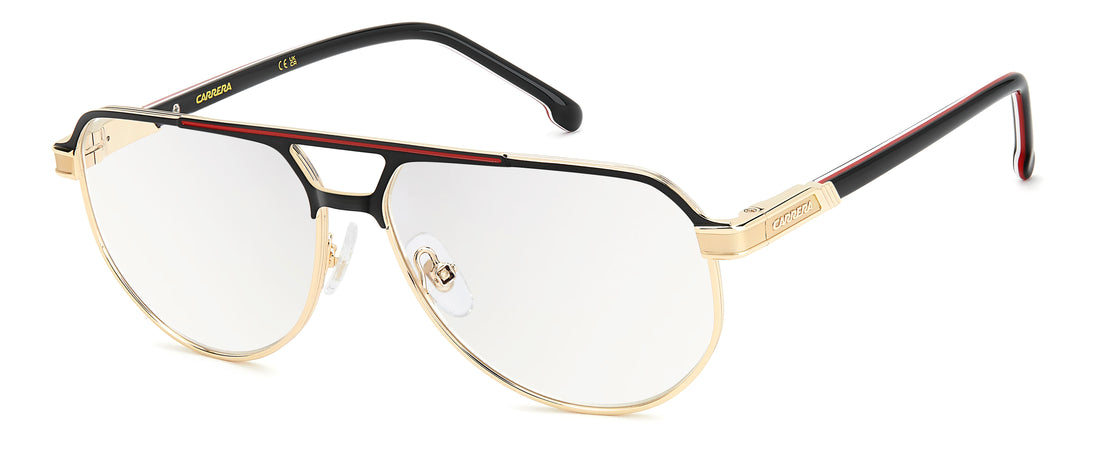 Glasögon carrera 1147 5l3 13 dorado pilot masculino storlek 58mm - Huvudvy