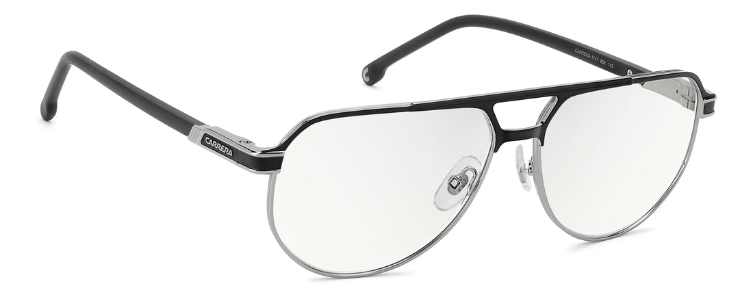 Briller carrera 1147 85k 13 plateado pilot masculino størrelse 58mm - Detaljeret visning