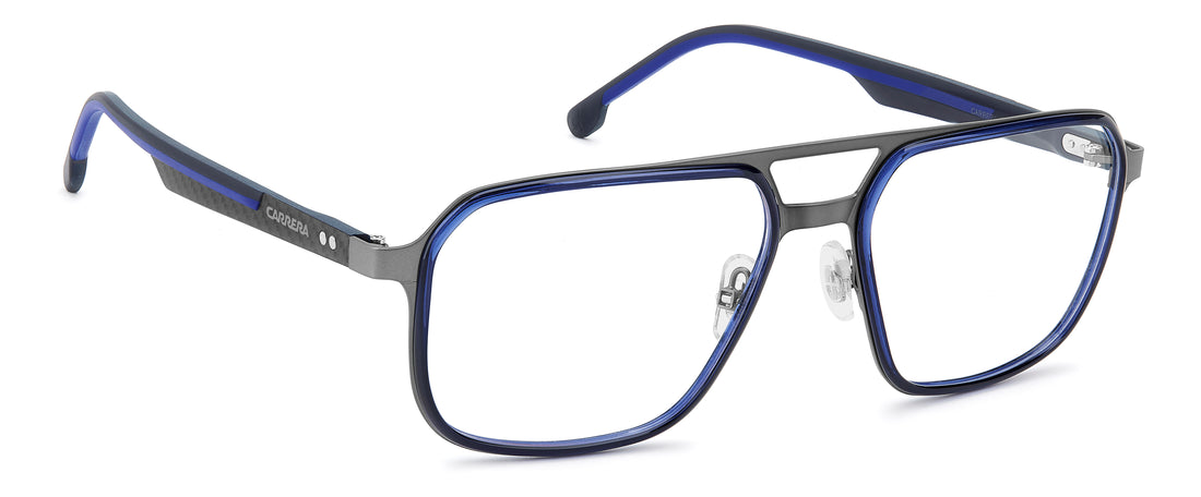 Briller carrera 8936 v6d plateado rectangular masculino størrelse 57mm - Detaljeret visning