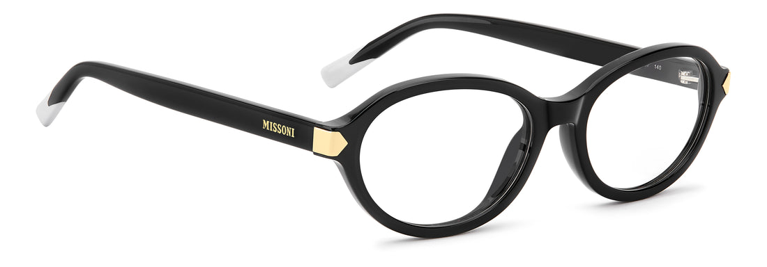 Occhiali da vista missoni mis 0307 807 negro oval femenino taglia 52mm - Vista dettagliata