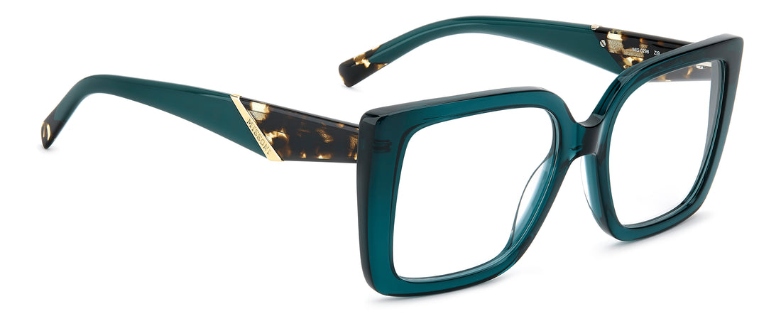 Occhiali da vista missoni mis 0298 zi9 verde square femenino taglia 53mm - Vista dettagliata