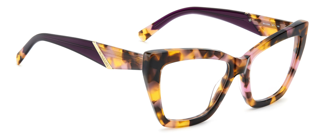 Occhiali da vista missoni mis 0299 n71 rosa rectangular femenino taglia 54mm - Vista dettagliata