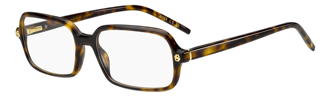 Briller hugo boss boss 2019 086 havana rectangular femenino størrelse 54mm - Hovedvisning