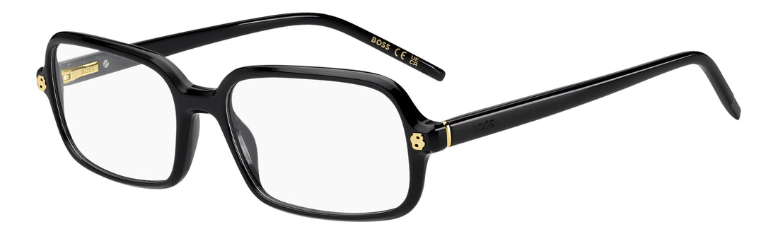 Briller hugo boss boss 2019 807 negro rectangular femenino størrelse 54mm - Hovedvisning