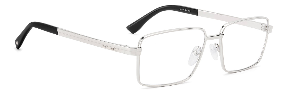 Brillen dsquared2 d2 0216 010 plateado rectangular masculino maat 56mm - Detailaanzicht