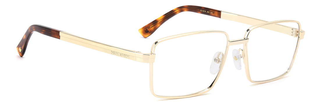 Brillen dsquared2 d2 0216 j5g dorado rectangular masculino maat 56mm - Detailaanzicht