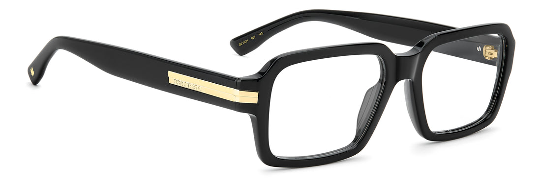 Brillen dsquared2 d2 0221 807 negro rectangular masculino maat 55mm - Detailaanzicht