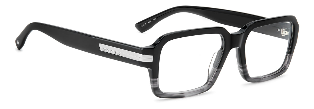 Brillen dsquared2 d2 0221 xow negro rectangular masculino maat 55mm - Detailaanzicht