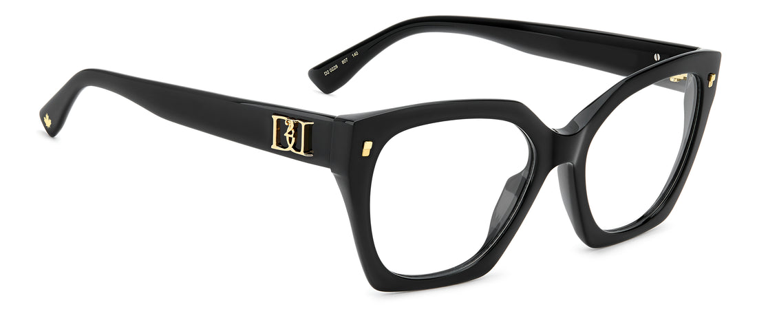 Brillen dsquared2 d2 0228 807 negro square femenino maat 54mm - Detailaanzicht