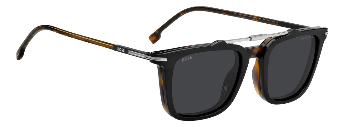 Solbriller hugo boss boss 2008/c 086 m9 havana rectangular masculino størrelse 52mm - Detaljeret visning