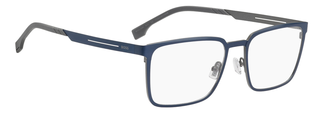 Glasögon hugo boss boss 2001 ku0 azul rectangular masculino storlek 57mm - Detaljvy