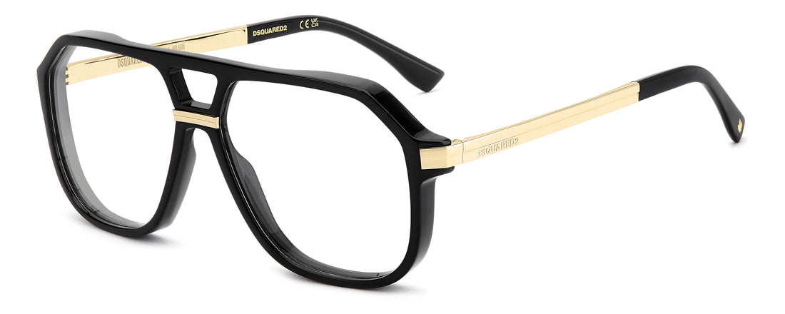Brillen dsquared2 d2 0218 807 negro square masculino maat 58mm - Hoofdaanzicht