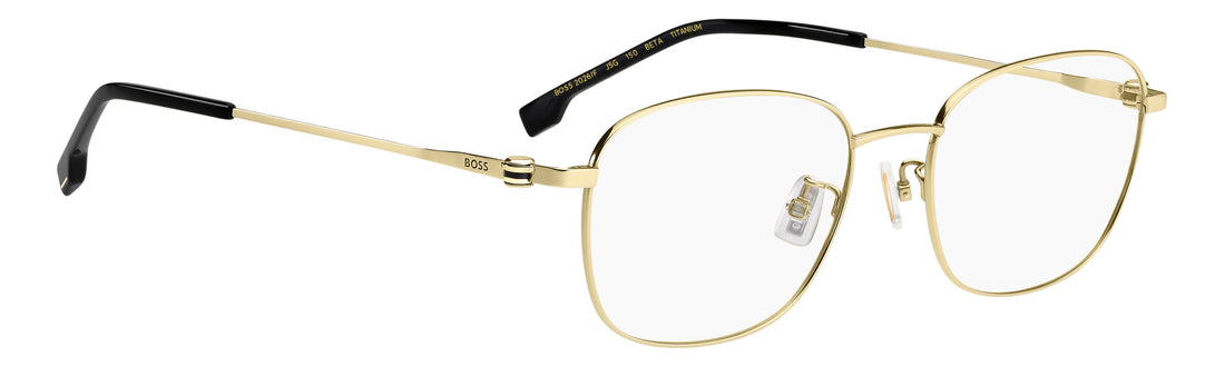Briller hugo boss boss 2026/f j5g dorado rectangular masculino størrelse 53mm - Detaljeret visning