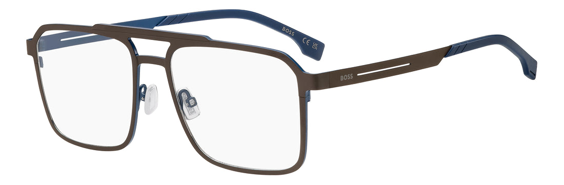 Glasögon hugo boss boss 2002 800 marron rectangular masculino storlek 56mm - Huvudvy
