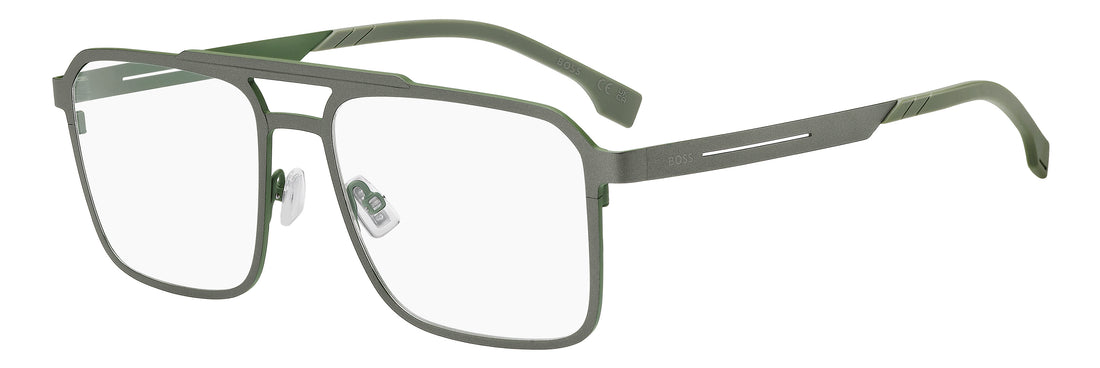 Glasögon hugo boss boss 2002 mfk plateado rectangular masculino storlek 56mm - Huvudvy