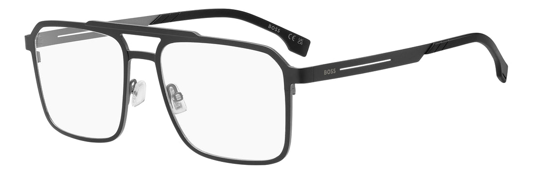 Glasögon hugo boss boss 2002 ti7 negro rectangular masculino storlek 56mm - Huvudvy