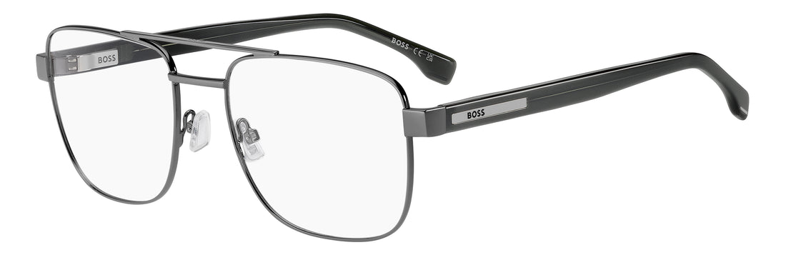Glasögon hugo boss boss 1988 kj1 plateado rectangular masculino storlek 57mm - Huvudvy