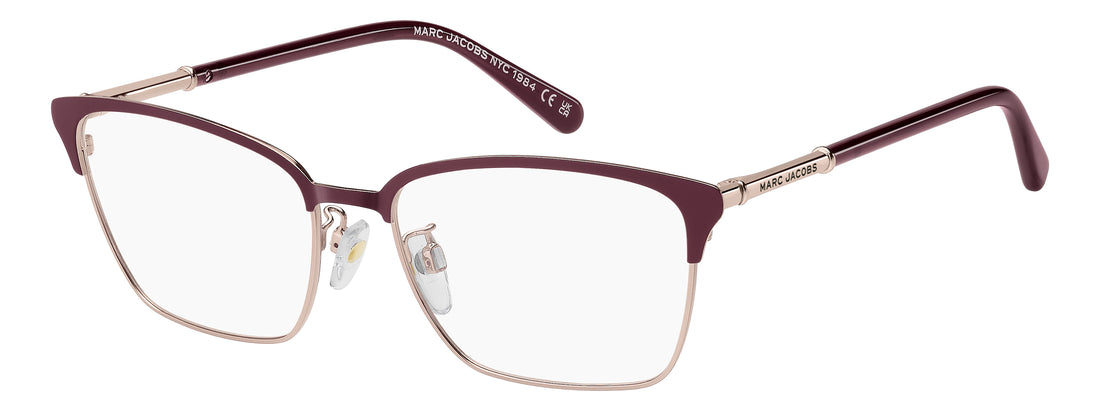 Brillen marc jacobs marc 939/g qyf burdeos rectangular femenino maat 54mm - Hoofdaanzicht