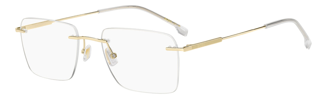 Briller hugo boss boss 1998 j5g dorado rectangular masculino størrelse 57mm - Hovedvisning