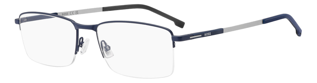Briller hugo boss boss 1993 fll azul rectangular masculino størrelse 55mm - Hovedvisning